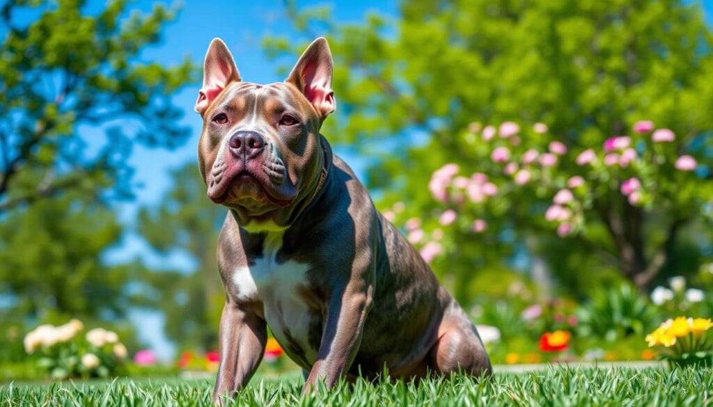 Blue Brindle Pitbull