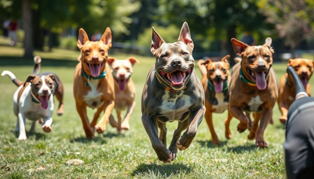 Blue Brindle Pitbull