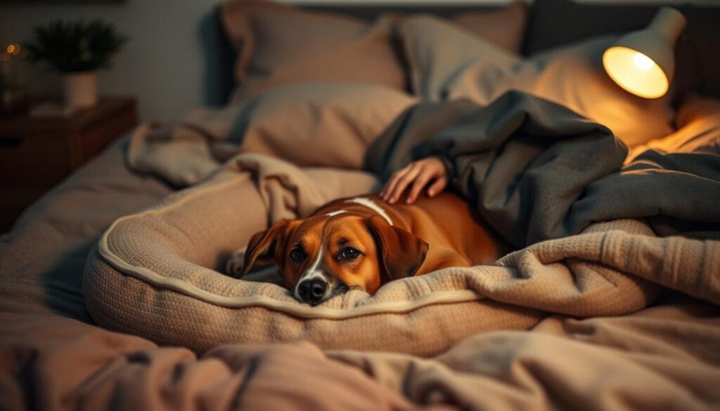 how to help a dog with separation anxiety at night