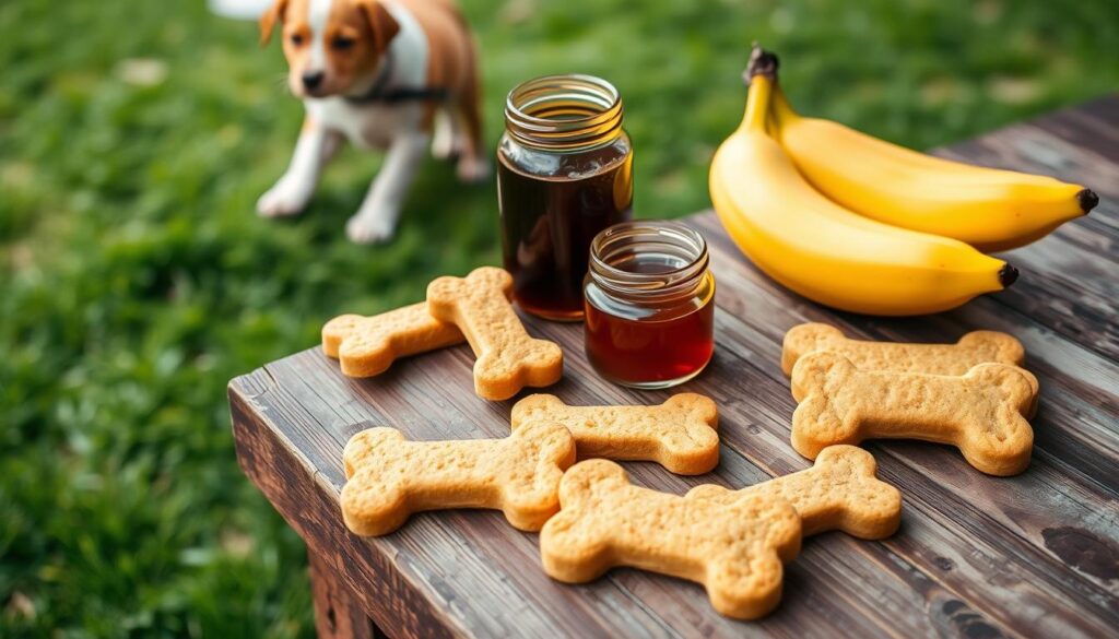 Banana and Honey Biscuits for Dogs