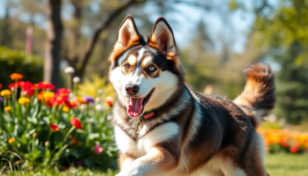 Husky and German Shepherd mix