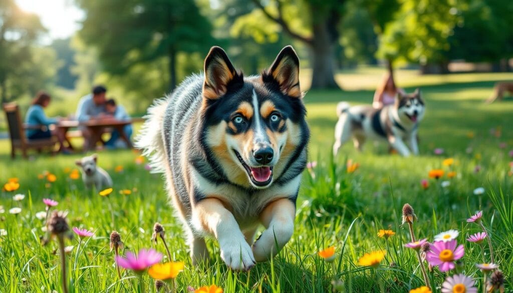 Husky and German Shepherd mix