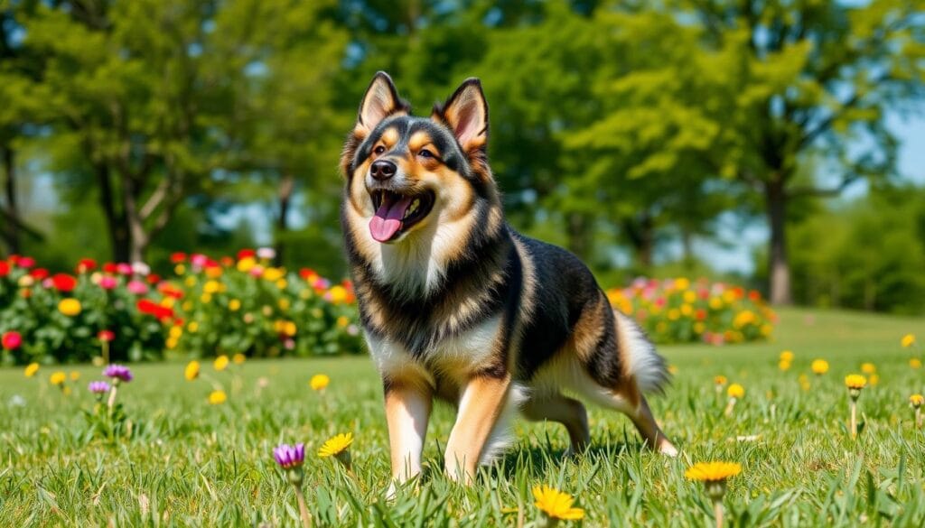 Husky and German Shepherd mix