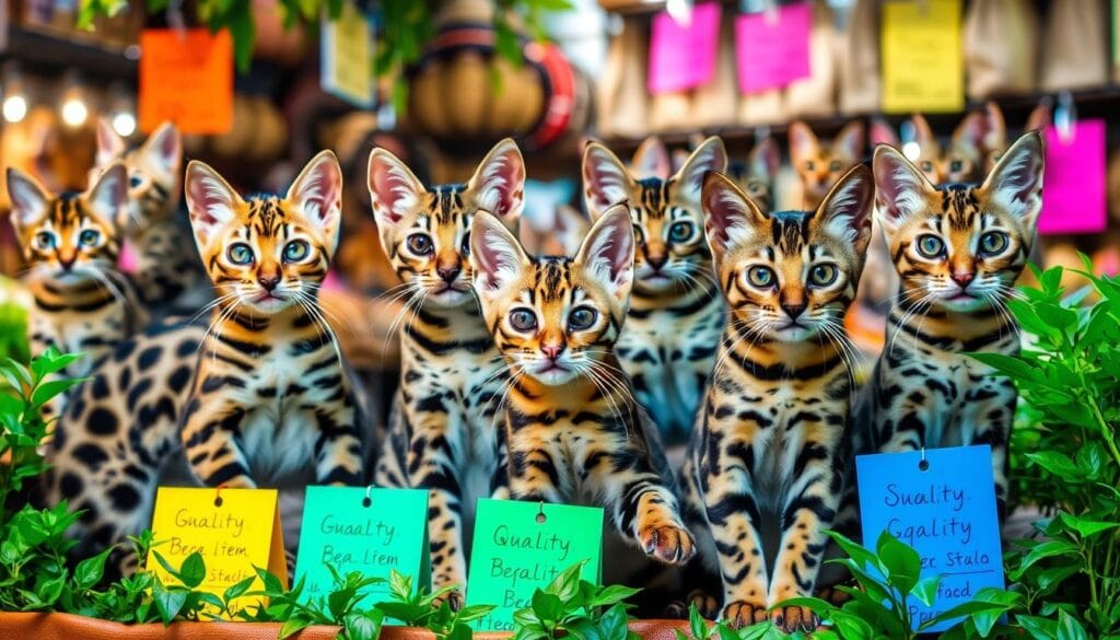 Bengal Cat Prices Across Different Quality Levels